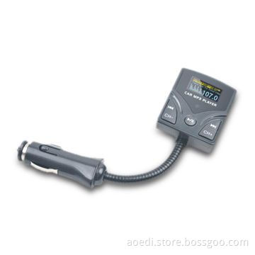 Car FM Transmitter with LED Screen, Supports SD, TF and U-disk, Folder Selection, Resume Function